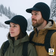 Afbeelding in Gallery-weergave laden, Fjordwarm – Scandinavische wintermuts met oorbescherming (unisex, one size fits all)