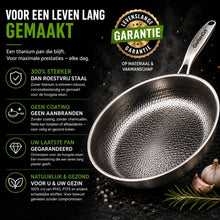 Afbeelding in Gallery-weergave laden, TitanPur Pro – Titanium pan zonder antiaanbaklaag, PFAS- en PTFE-vrij | 30 cm