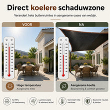 Afbeelding in Gallery-weergave laden, Zonbescherming Pro – Premium zonbeschermingsnet voor terras & tuin
