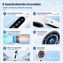 Afbeelding in Gallery-weergave laden, IJsBries Pro™ – Persoonlijke ventilator met actieve directe koeling — 199 standen, één druk op de knop en direct merkbaar koeler
